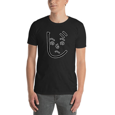 Henohenomoheji Fun Hiragana Japanese Face Shirt. Short-Sleeve Unisex T-Shirt - The Japan Shop